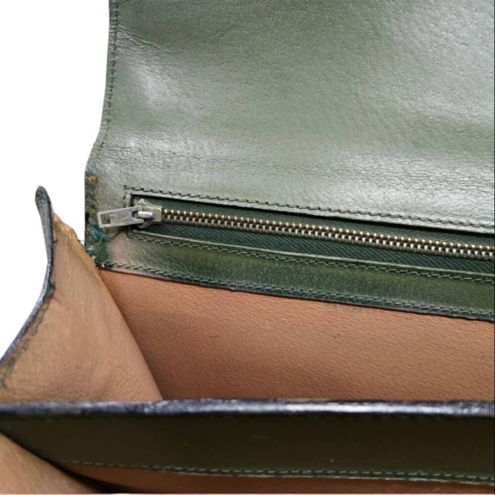Rare Olive Green Gucci Monogram Collector Portfolio Briefcase | Circa 1960s-1970 - Picture 10 of 11